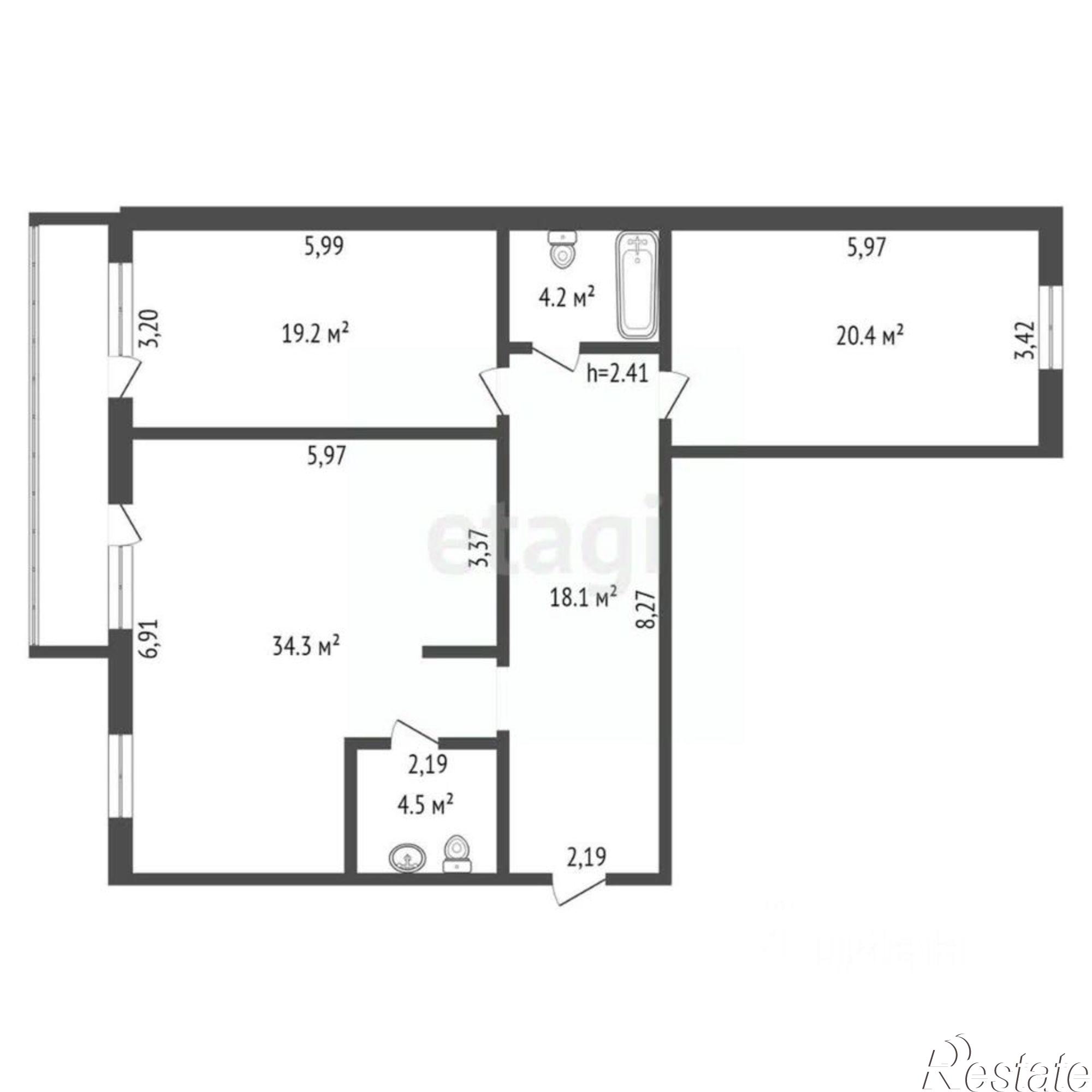 Купить квартиру за 20 500 000 рублей на Амурская улица, 270
