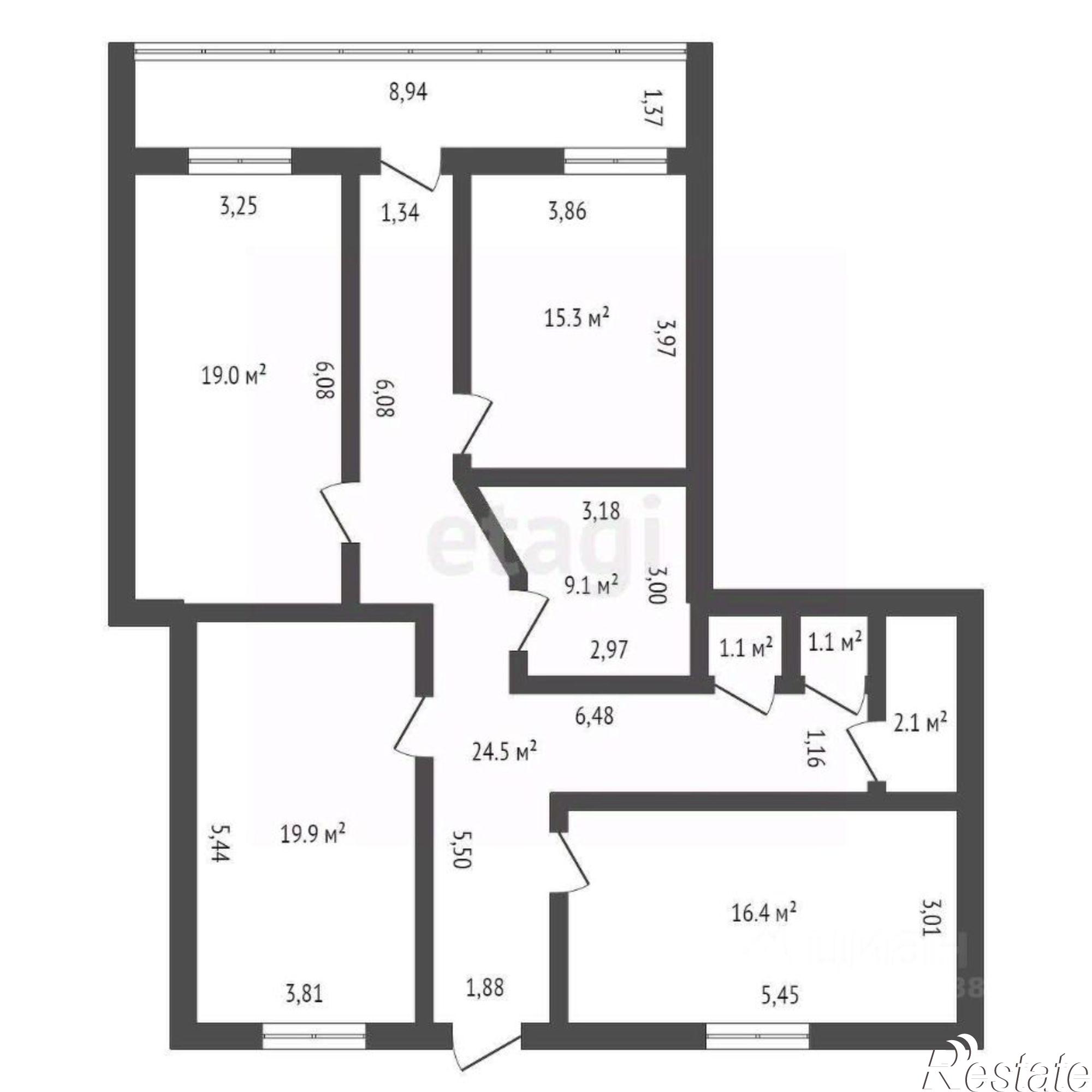 Купить квартиру за 8 699 000 рублей на Южный переулок, 1/5