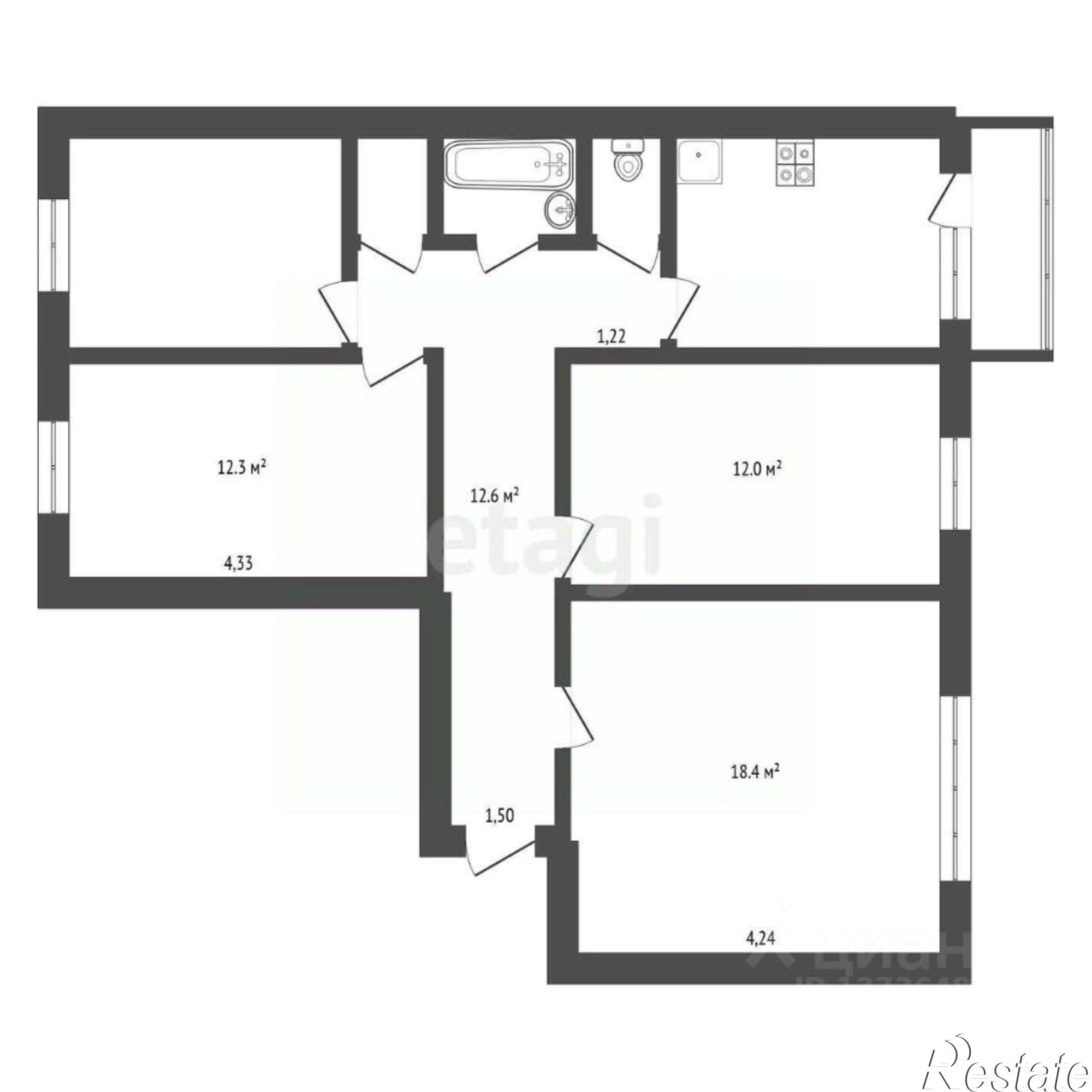 Купить квартиру за 11 000 000 рублей на улица Мухина, 31