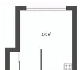 комната 23 кв м Широкая улица, 53