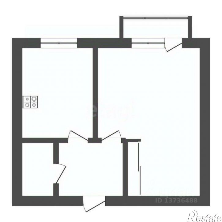 1-комн квартира Институтская улица, 18,  д. 18