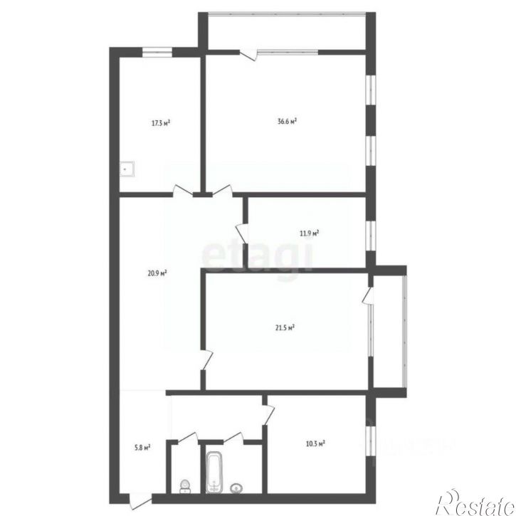 4-комн квартира улица Горького, 136,  д. 136