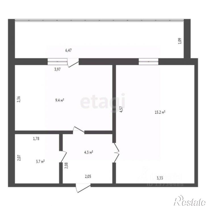 1-комн квартира