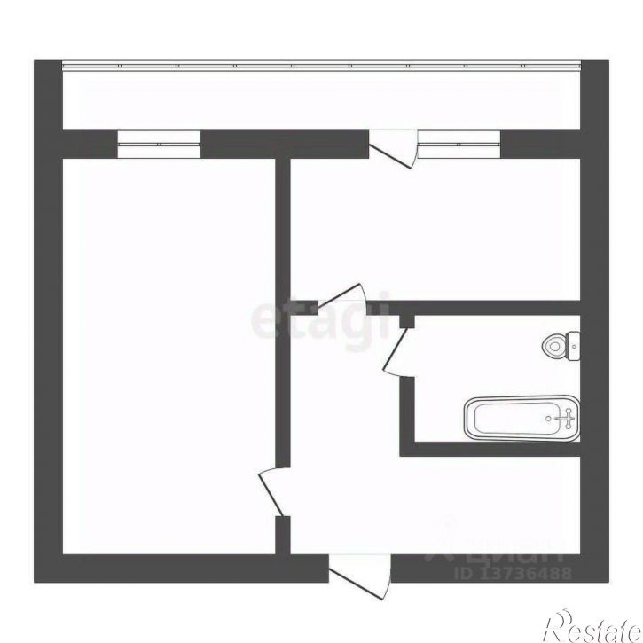 1-комн квартира Институтская улица, 9,  д. 9