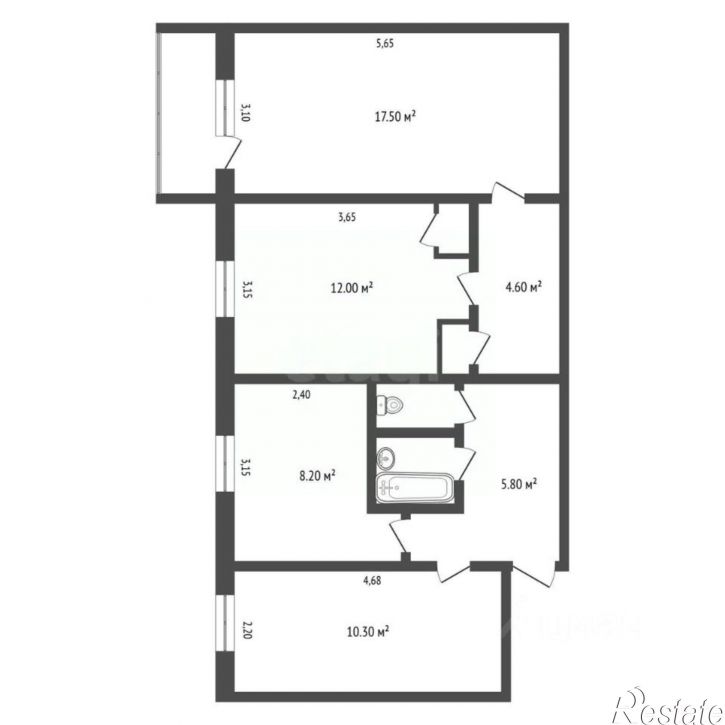 3-комн квартира улица Дьяченко, 2Г,  д. 2Г