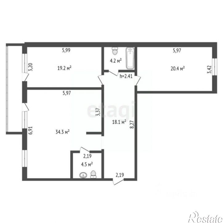 3-комн квартира Амурская улица, 270,  д. 270