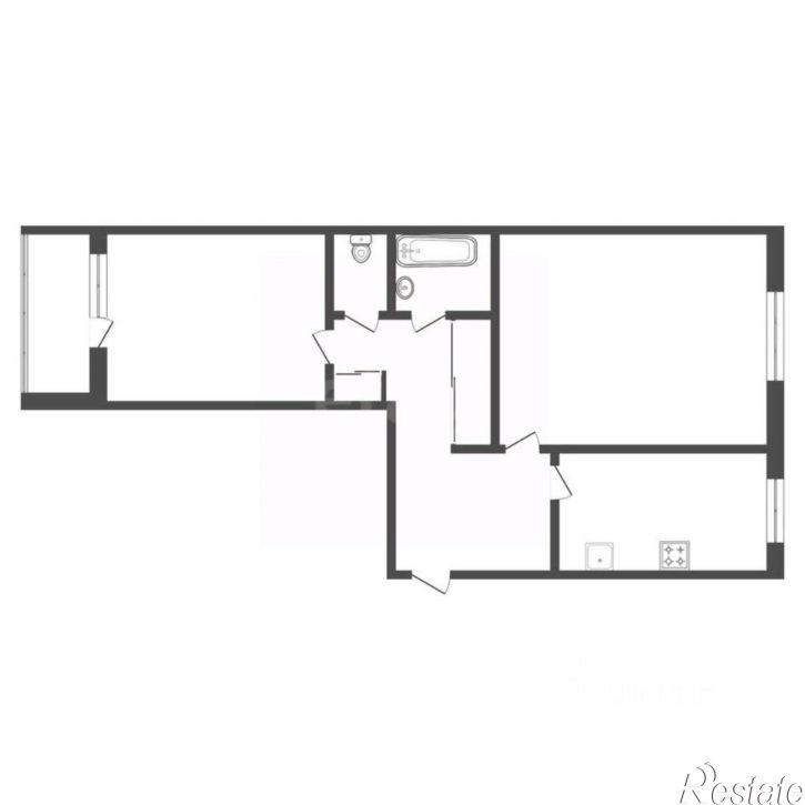 2-комн квартира Политехническая улица, 41,  д. 41