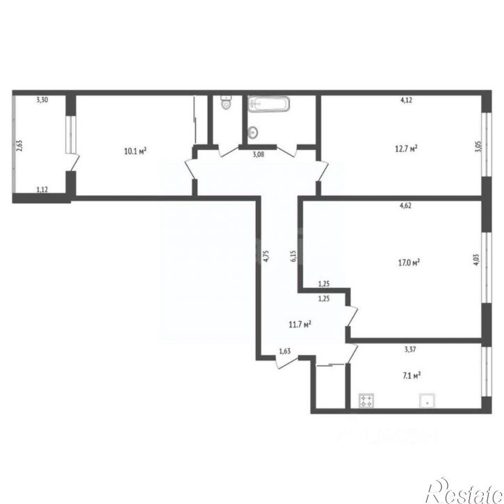 3-комн квартира Кузнечная улица, 210,  д. 210