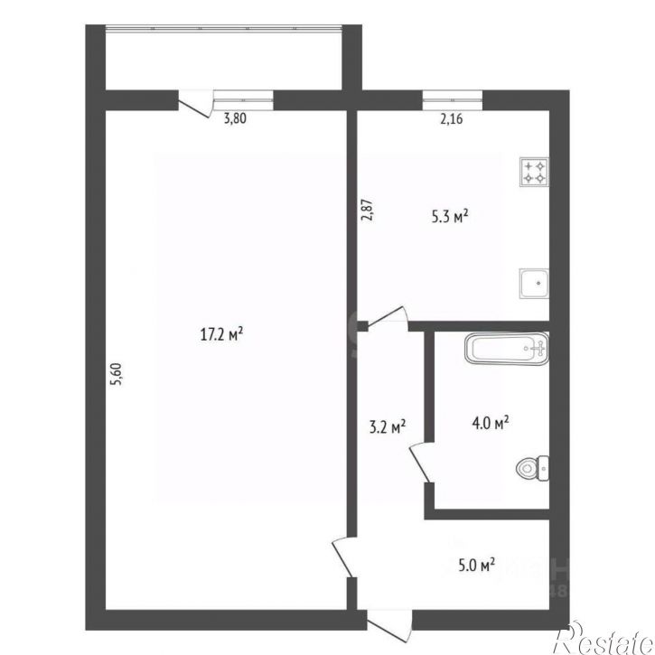 1-комн квартира улица Чайковского, 191,  д. 191