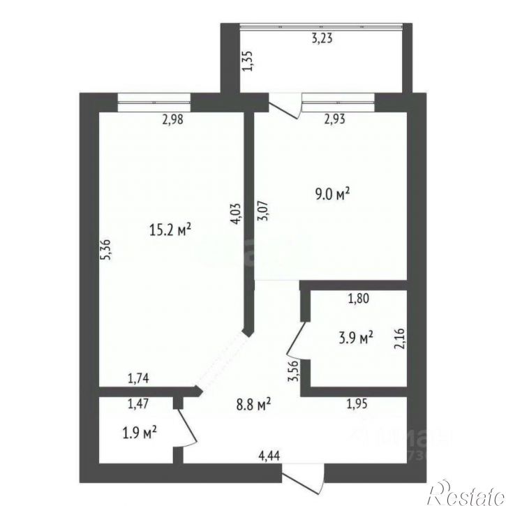 1-комн квартира улица Строителей, 68,  д. 68