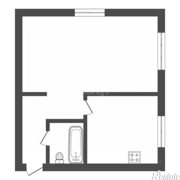 1-комн квартира улица Горького, 97/1,  д. 97/1