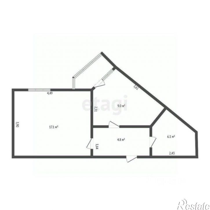 1-комн квартира