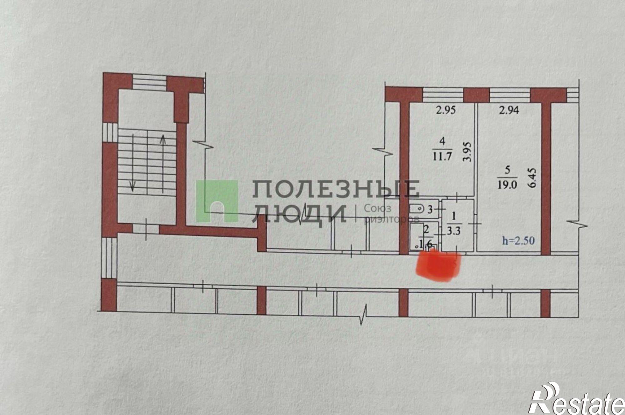 Купить квартиру за 4 500 000 рублей на Нагорная улица, 4/2