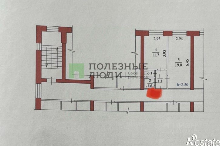 1-комн квартира Нагорная улица, 4/2,  д. 4/2
