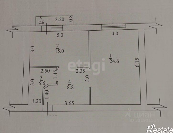 1-комн квартира улица Демьяна Бедного, 68,  д. 68