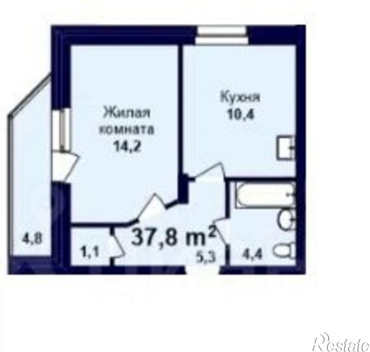 1-комн квартира улица Воронкова, 20,  д. 20