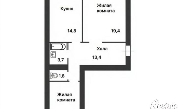 2-комн квартира Игнатьевское шоссе, 10/2,  д. 10/2