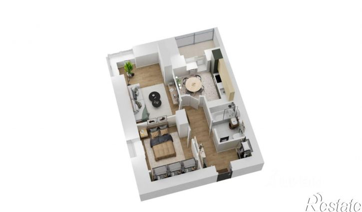 2-комн квартира в новом доме Рабочая улица, 62,  д. 62