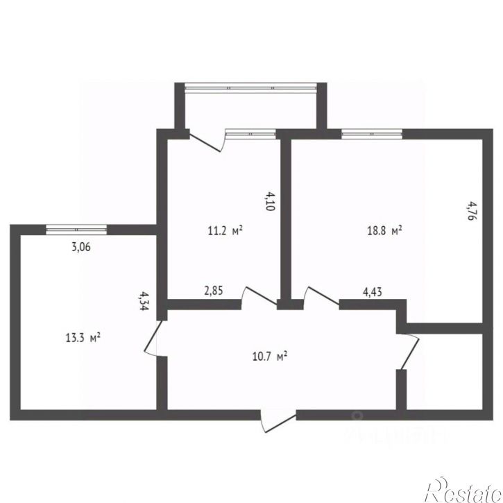 2-комн квартира Амурская улица, 208,  д. 208