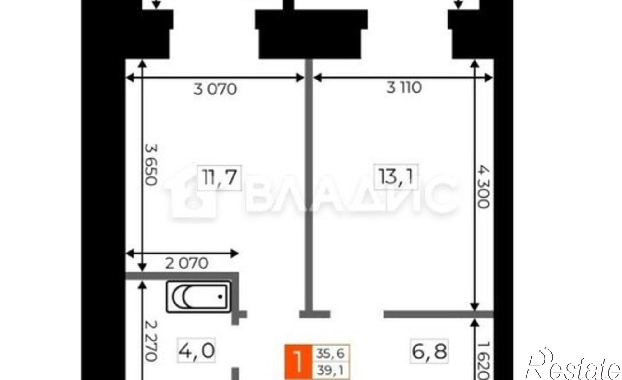 Купить квартиру за 6 842 500 рублей на Кузнечная улица, 169/3