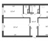 3-комн, 79кв м, этаж 4/5 Первомайская улица, 49