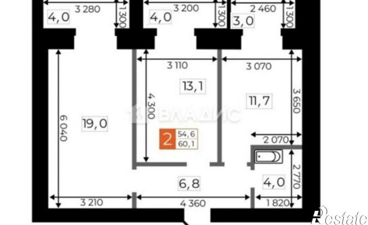 2-комн квартира Литейная улица, 32,  д. 32