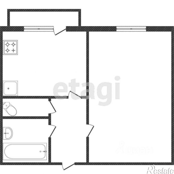1-комн квартира Институтская улица, 5,  д. 5
