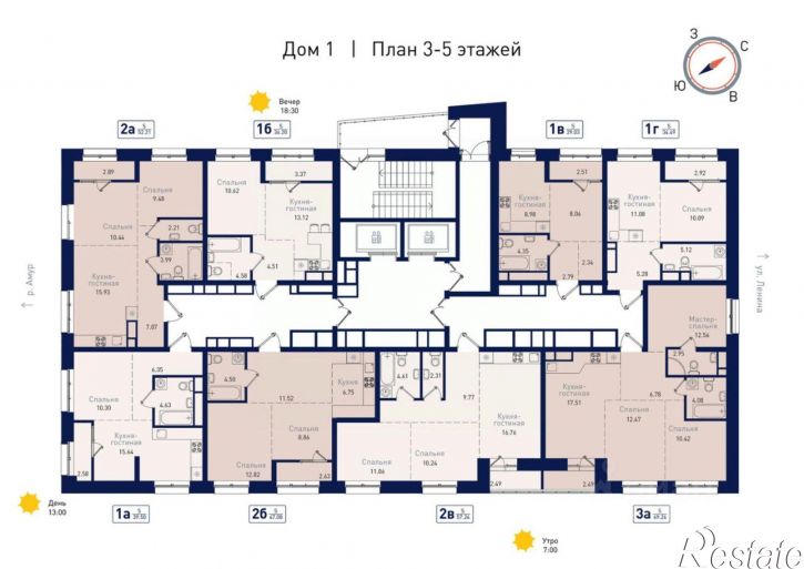 3-комн квартира в новом доме Краснофлотская улица, 180,  д. 180