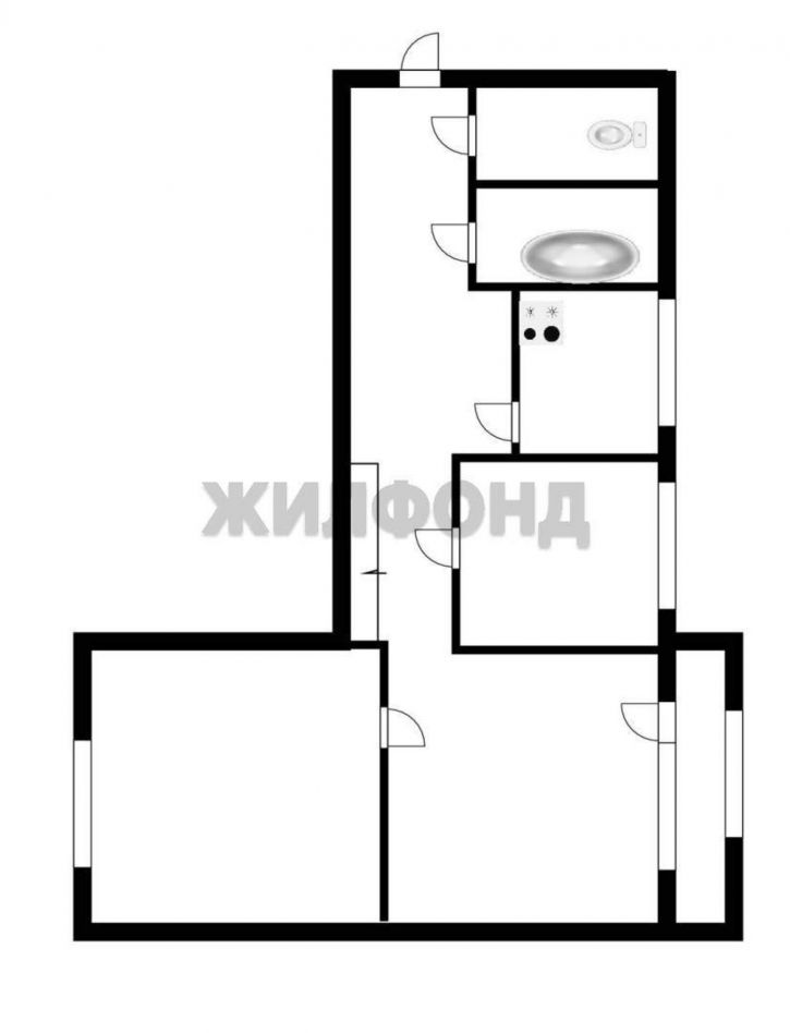 3-комн квартира Горького улица, д.116