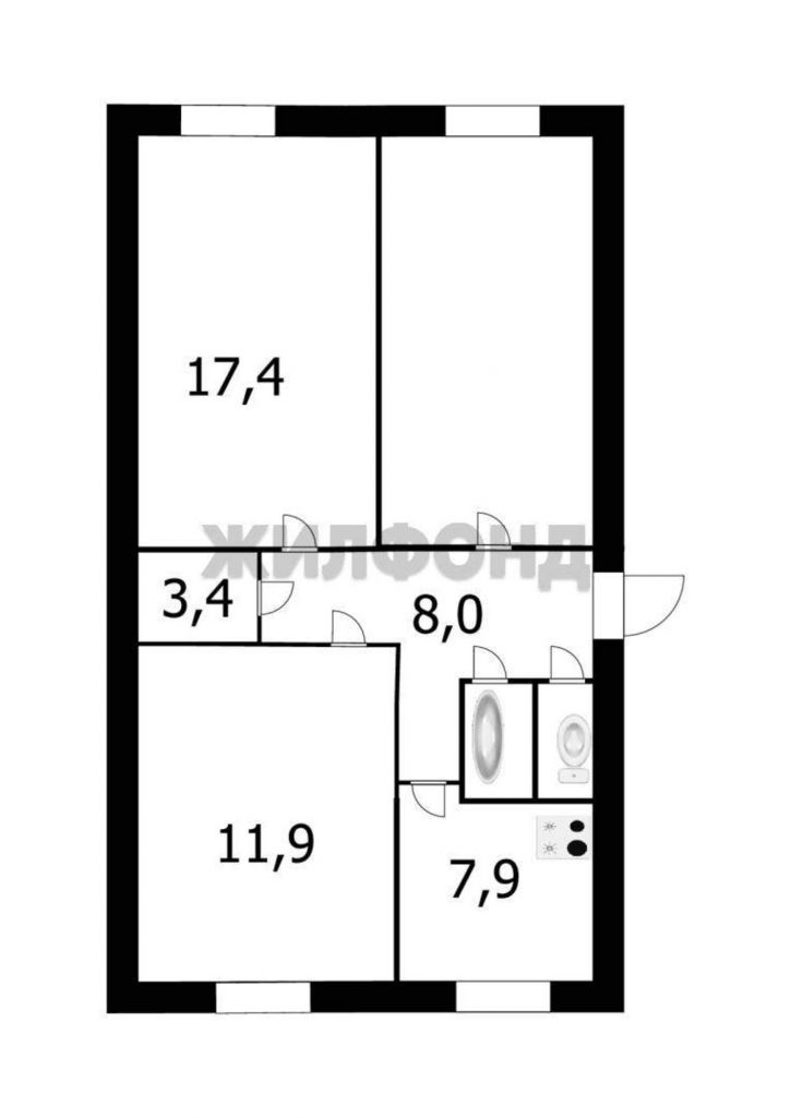 3-комн квартира Текстильная улица, д.19