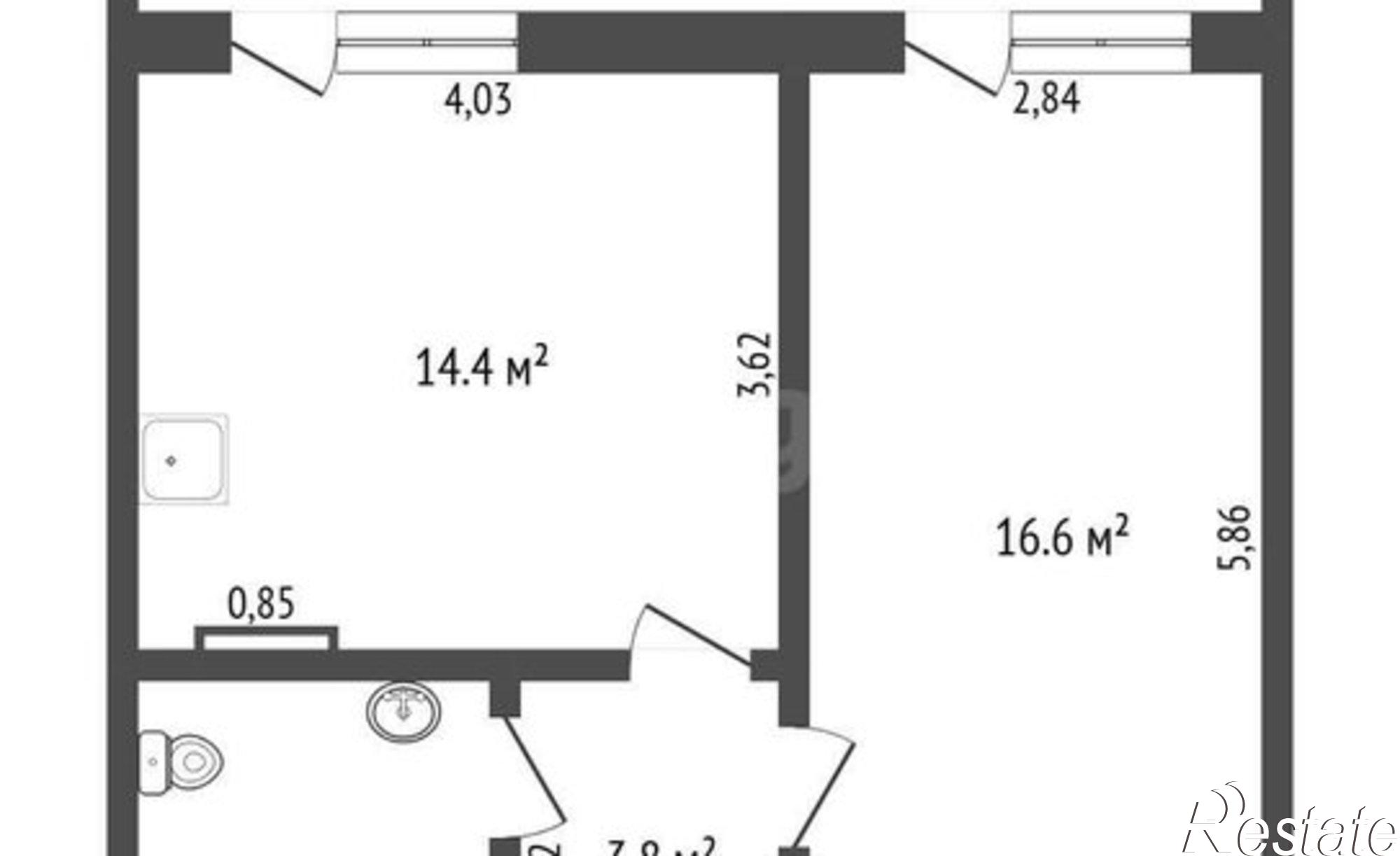 Купить квартиру за 7 150 000 рублей на Первомайская улица, 49