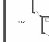 1-комн, 32кв м, этаж 3/5 улица Ленина, 207/1