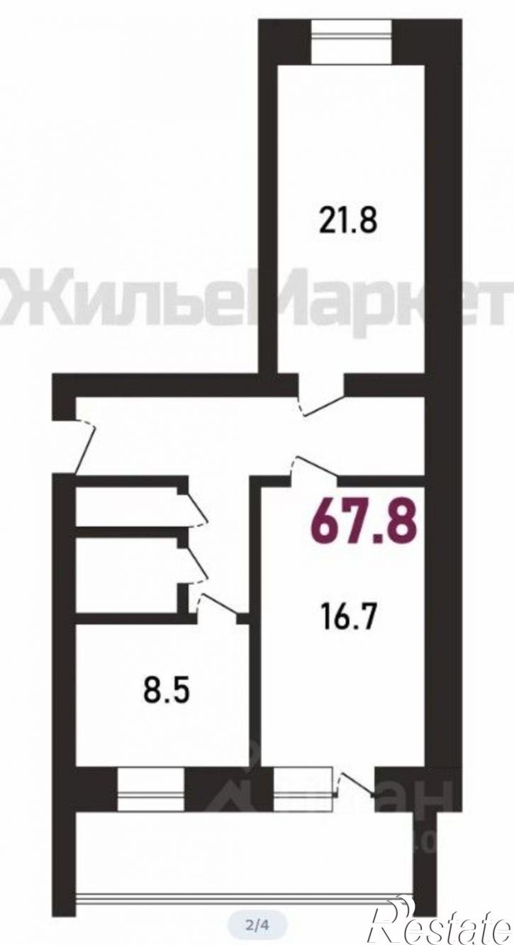 2-комн квартира Кольцевая улица, 23,  д. 23