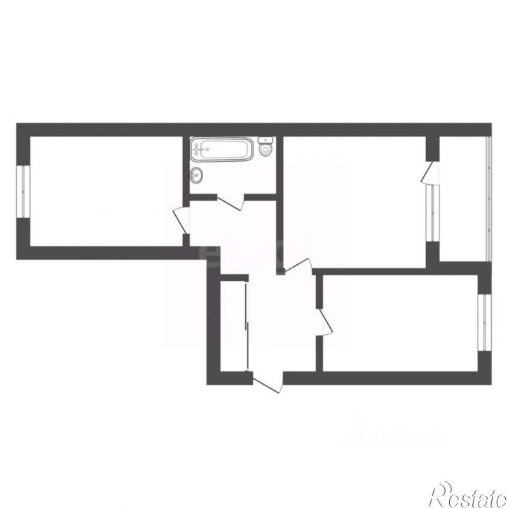 2-комн квартира улица Калинина, 110/2,  д. 110/2