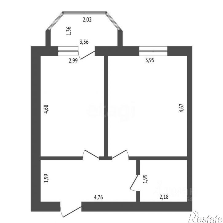 3-комн квартира Пионерская улица, 2,  д. 2