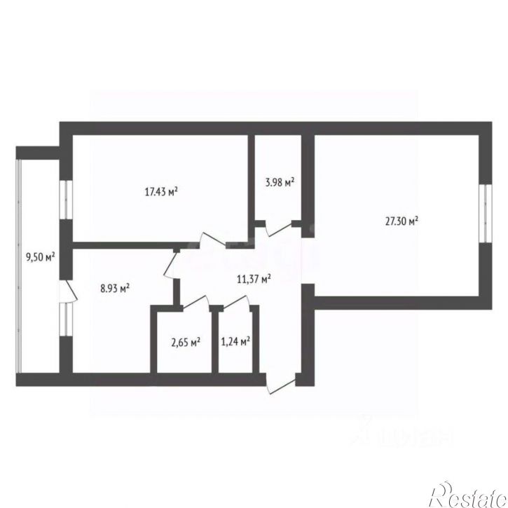 2-комн квартира Технический переулок, 91,  д. 91