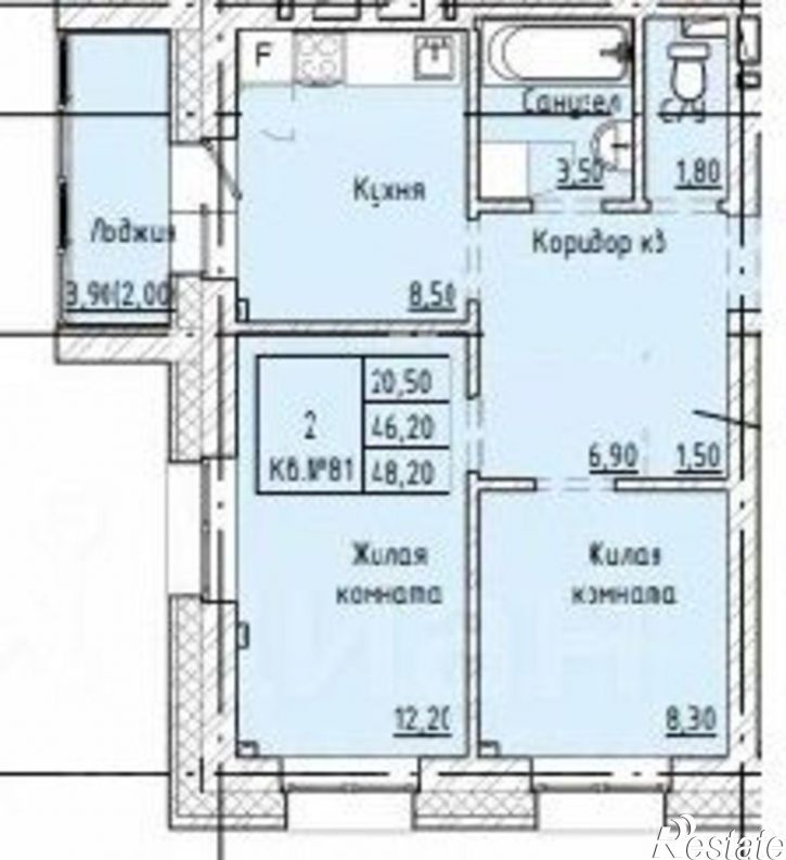 2-комн квартира улица Чайковского, 81,  д. 81