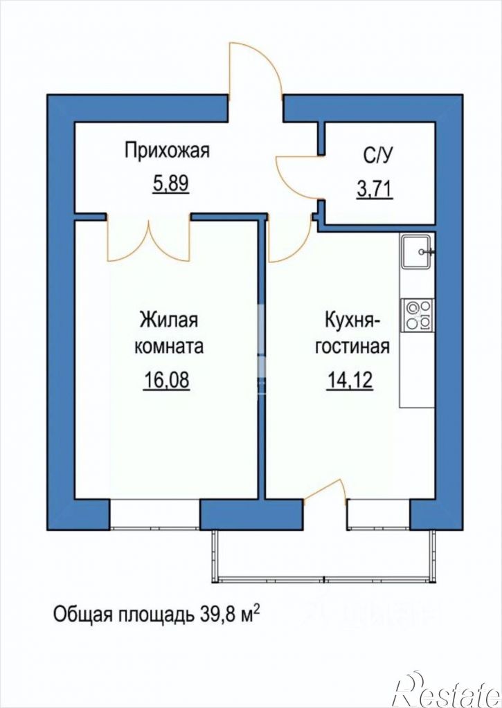 1-комн квартира Игнатьевское шоссе, 10/4,  д. 10/4