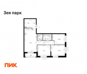 3-комн, 83 кв м, этаж 10/16 улица 50 лет Октября, 263/2
