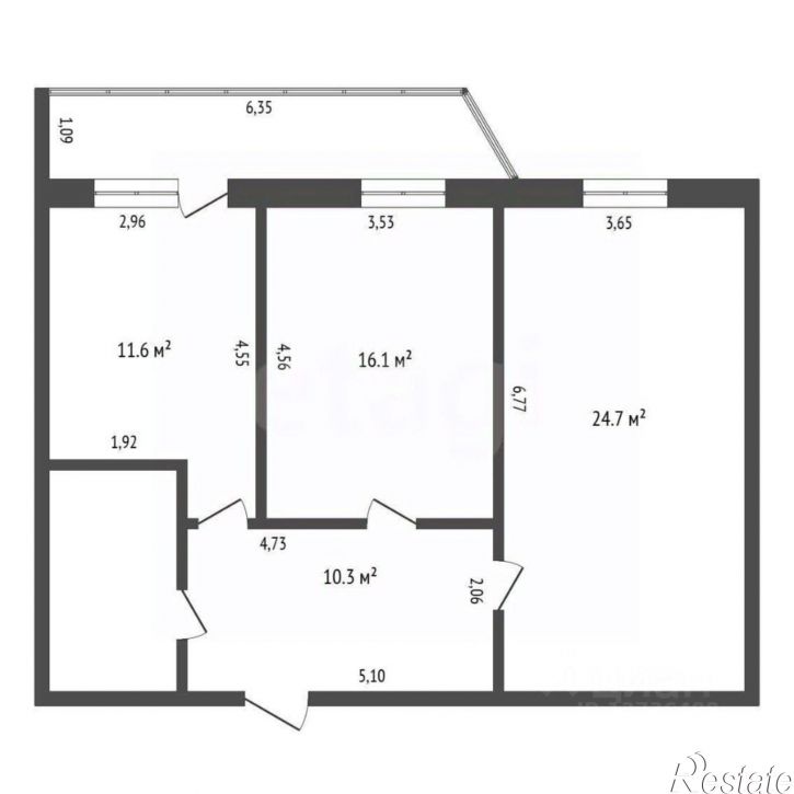 2-комн квартира улица Кантемирова, 23,  д. 23