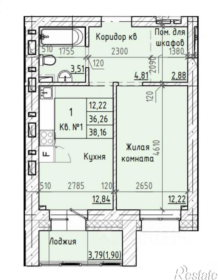 1-комн квартира в новом доме улица Чайковского, 81,  д. 81