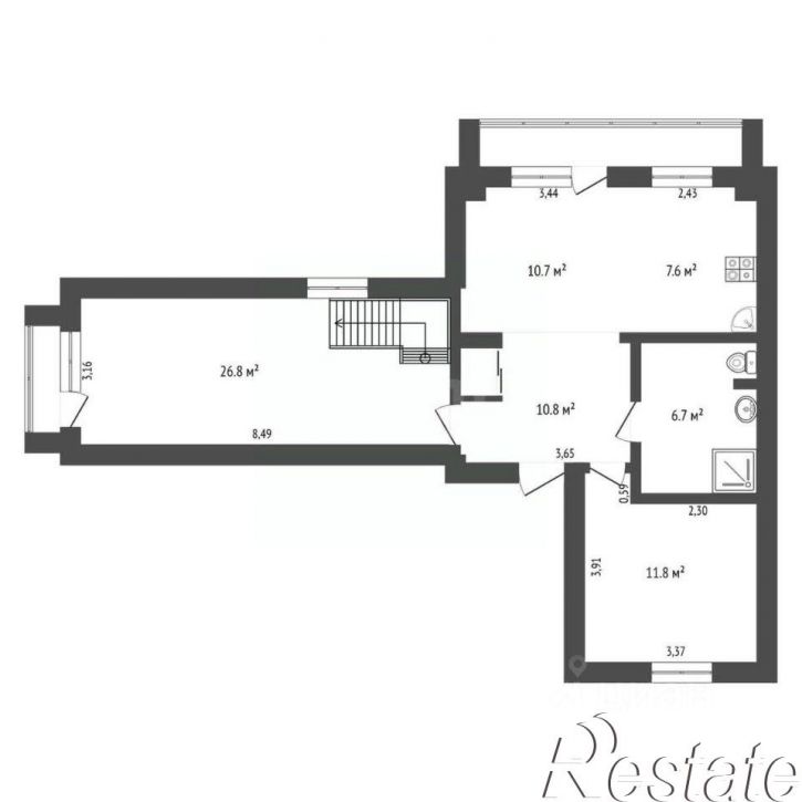 6-комн квартира Партизанская улица, 19/1,  д. 19/1