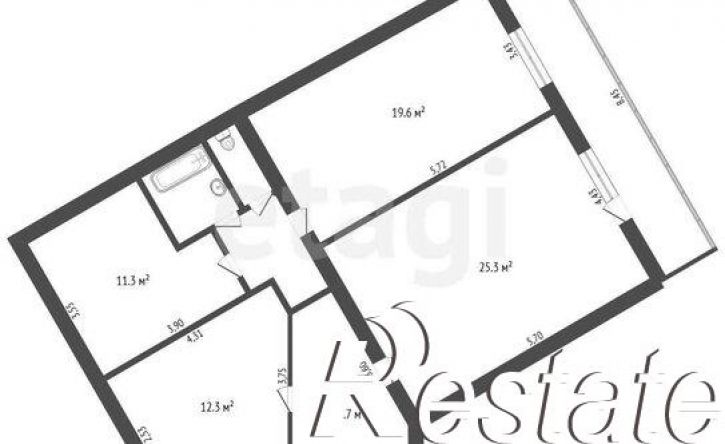 3-комн квартира Театральная улица, 1,  д. 1