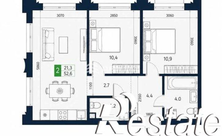 3-комн квартира Партизанская улица, 89/1,  д. 89/1