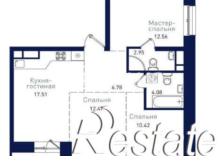 3-комн квартира Краснофлотская улица, 180,  д. 180